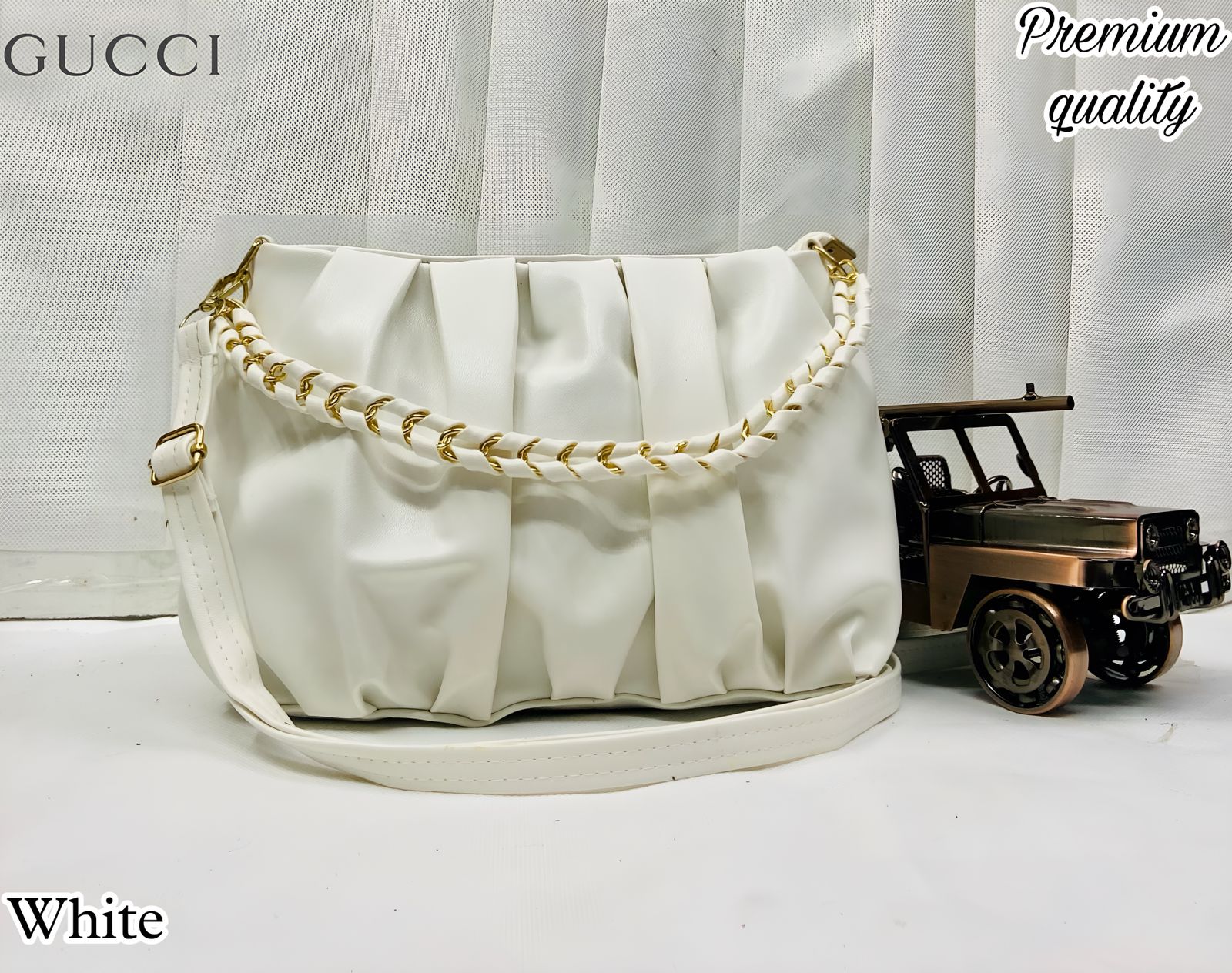 Chic and Effortlessly Trendy: Wrinkled Style Ladies Sling Bag